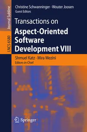 Katz / Mezini |  Transactions on Aspect-Oriented Software Development VIII | eBook | Sack Fachmedien