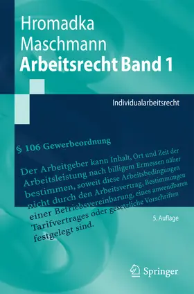 Hromadka / Maschmann | Arbeitsrecht Band 1 | E-Book | www2.sack.de
