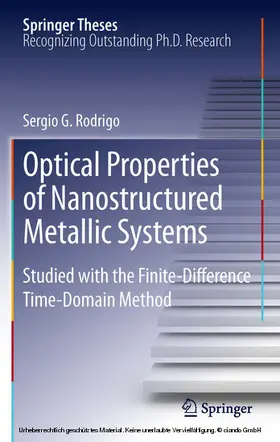 Rodrigo |  Optical Properties of Nanostructured Metallic Systems | eBook | Sack Fachmedien