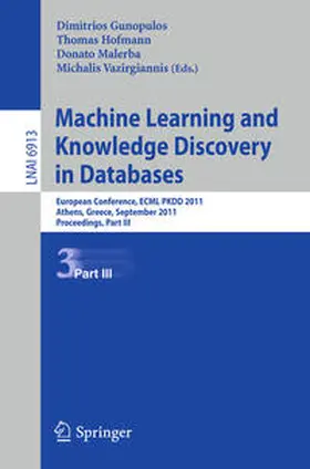 Gunopulos / Hofmann / Malerba | Machine Learning and Knowledge Discovery in Databases, Part III | E-Book | sack.de