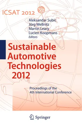 Subic / Koopmans / Wellnitz |  Sustainable Automotive Technologies 2012 | Buch |  Sack Fachmedien