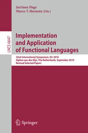 Hage / Morazán | Implementation and Application of Functional Languages | E-Book | sack.de