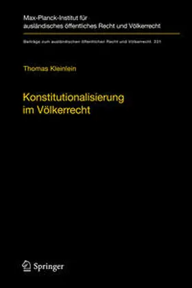 Kleinlein |  Konstitutionalisierung im Völkerrecht | Buch |  Sack Fachmedien