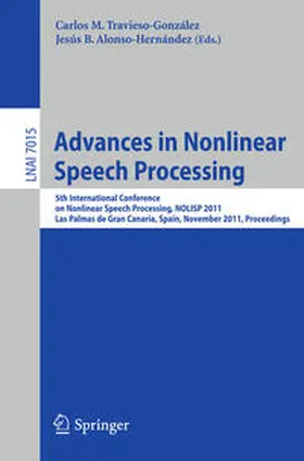 Travieso-González / Alonso-Hernández | Advances in Nonlinear Speech Processing | E-Book | sack.de