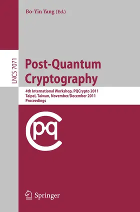 Yang | Post-Quantum Cryptography | Buch | 978-3-642-25404-8 | sack.de