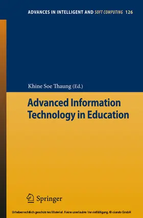 Thaung | Advanced Information Technology in Education | E-Book | sack.de