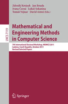 Kotásek / Bouda / Cerná |  Mathematical and Engineering Methods in Computer Science | eBook | Sack Fachmedien
