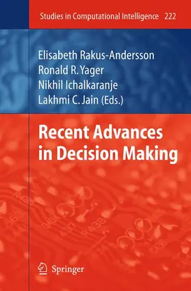 Rakus-Andersson / Ichalkaranje / Yager |  Recent Advances in Decision Making | Buch |  Sack Fachmedien