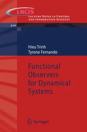 Fernando / Trinh |  Functional Observers for Dynamical Systems | Buch |  Sack Fachmedien
