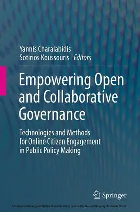 Charalabidis / Koussouris | Empowering Open and Collaborative Governance | E-Book | sack.de