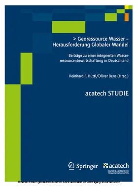 Hüttl |  Georessource Wasser - Herausforderung Globaler Wandel | eBook | Sack Fachmedien