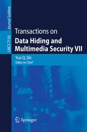 Shi |  Transactions on Data Hiding and Multimedia Security VII | eBook | Sack Fachmedien