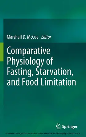McCue | Comparative Physiology of Fasting, Starvation, and Food Limitation | E-Book | sack.de