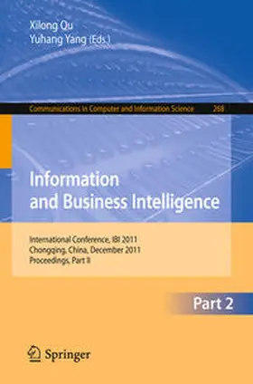 Qu / Yang | Information and Business Intelligence | E-Book | sack.de
