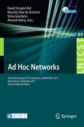 Simplot-Ryl / Dias de Amorim / Giordano |  Ad Hoc Networks | eBook | Sack Fachmedien
