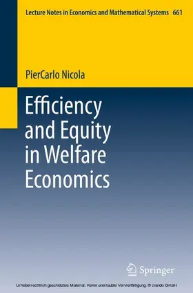 Nicola |  Efficiency and Equity in Welfare Economics | eBook | Sack Fachmedien