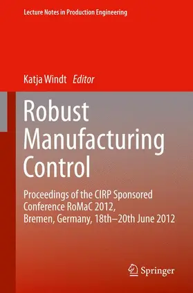 Windt |  Robust Manufacturing Control | Buch |  Sack Fachmedien