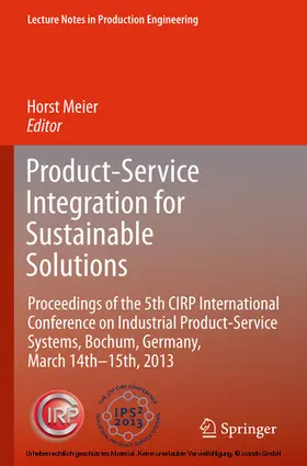 Meier | Product-Service Integration for Sustainable Solutions | E-Book | sack.de