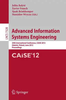 Ralyté / Wrycza / Franch |  Advanced Information Systems Engineering | Buch |  Sack Fachmedien