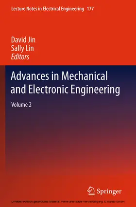 Jin / Lin |  Advances in Mechanical and Electronic Engineering | eBook | Sack Fachmedien