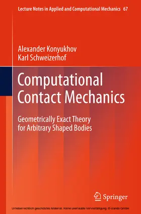 Konyukhov / Schweizerhof |  Computational Contact Mechanics | eBook | Sack Fachmedien