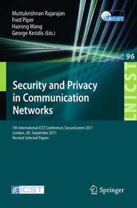 Rajarajan / Piper / Wang | Security and Privacy in Communication Networks | E-Book | sack.de