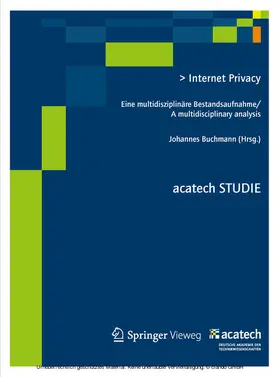 Buchmann |  Internet Privacy | eBook | Sack Fachmedien