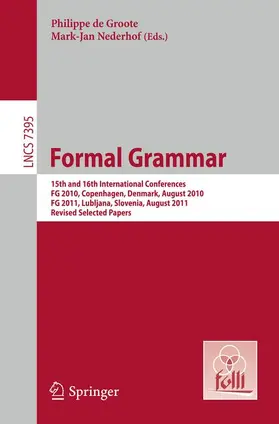 Nederhof / de Groote |  Formal Grammar | Buch |  Sack Fachmedien