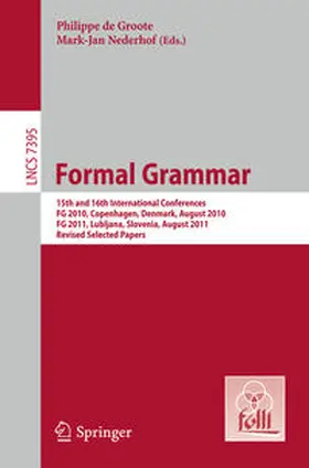 de Groote / Nederhof |  Formal Grammar | eBook | Sack Fachmedien