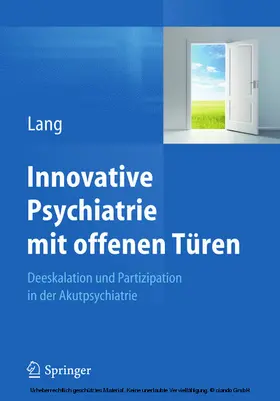 Lang |  Innovative Psychiatrie mit offenen Türen | eBook | Sack Fachmedien