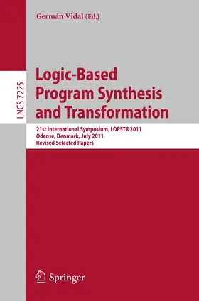 Vidal |  Logic-Based Program Synthesis and Transformation | Buch |  Sack Fachmedien