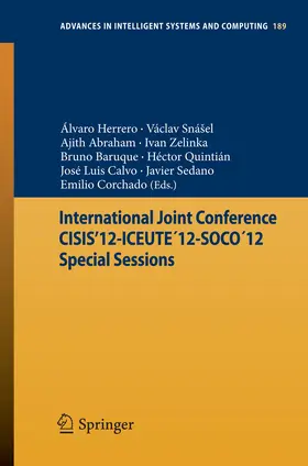 Herrero / Snášel / Snásel |  International Joint Conference CISIS’12-ICEUTE´12-SOCO´12 Special Sessions | eBook | Sack Fachmedien