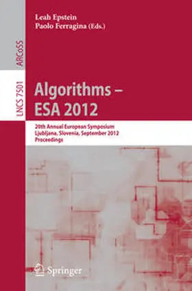 Epstein / Ferragina |  Algorithms –- ESA 2012 | eBook | Sack Fachmedien