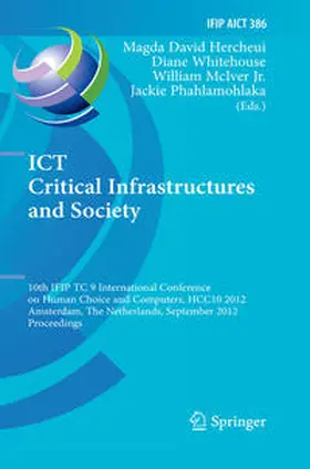 David Hercheui / Whitehouse / McIver Jr. | ICT Critical Infrastructures and Society | E-Book | sack.de