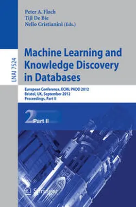 Flach / De Bie / Cristianini | Machine Learning and Knowledge Discovery in Databases | E-Book | sack.de