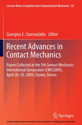 Stavroulakis |  Recent Advances in Contact Mechanics | eBook | Sack Fachmedien
