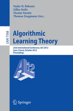 Bshouty / Stoltz / Vayatis | Algorithmic Learning Theory | E-Book | sack.de