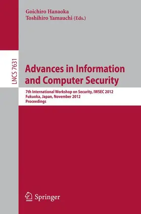 Yamauchi / Hanaoka |  Advances in Information and Computer Security | Buch |  Sack Fachmedien
