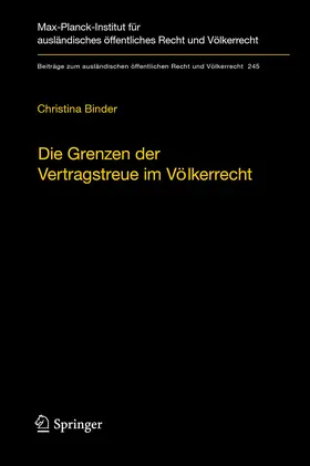 Binder |  Die Grenzen der Vertragstreue im Völkerrecht | eBook | Sack Fachmedien