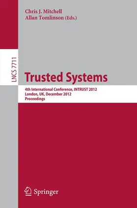 Tomlinson / Mitchell | Trusted Systems | Buch | 978-3-642-35370-3 | sack.de