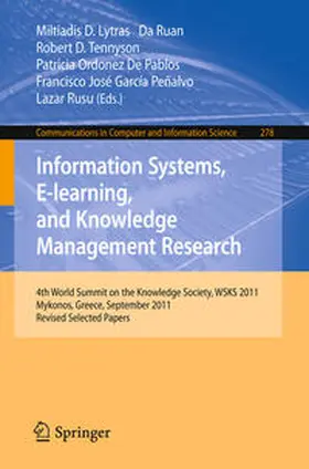 Lytras / Ruan / Tennyson | Information Systems, E-learning, and Knowledge Management Research | E-Book | sack.de