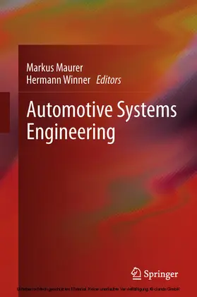 Maurer / Winner |  Automotive Systems Engineering | eBook | Sack Fachmedien