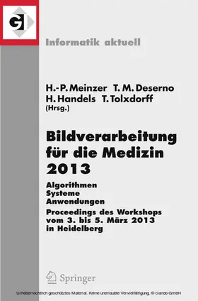 Meinzer / Deserno / Handels | Bildverarbeitung für die Medizin 2013 | E-Book | sack.de