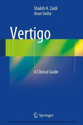 Zaidi / Sinha | Vertigo | E-Book | sack.de