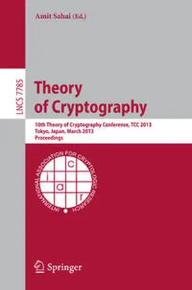 Sahai |  Theory of Cryptography | eBook | Sack Fachmedien