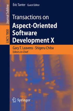 Leavens / Chiba / Tanter | Transactions on Aspect-Oriented Software Development X | E-Book | sack.de