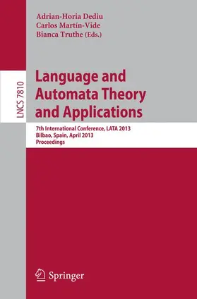 Dediu / Truthe / Martín-Vide |  Language and Automata Theory and Applications | Buch |  Sack Fachmedien
