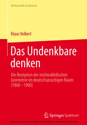 Volkert |  Das Undenkbare denken | eBook | Sack Fachmedien