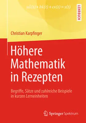 Karpfinger |  Höhere Mathematik in Rezepten | eBook | Sack Fachmedien