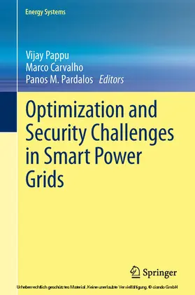 Pappu / Carvalho / Pardalos |  Optimization and Security Challenges in Smart Power Grids | eBook | Sack Fachmedien